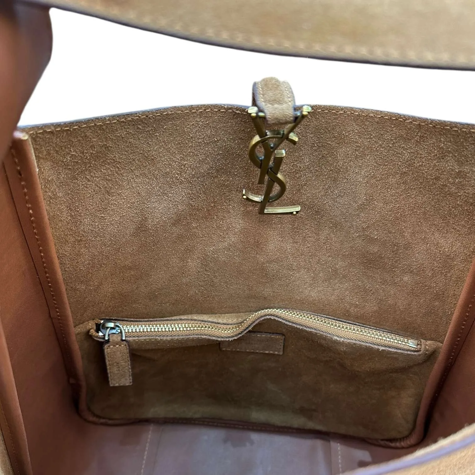 Le 5 A 7 Brown Suede Hobo Bag USA | Urban Valore - Image 8