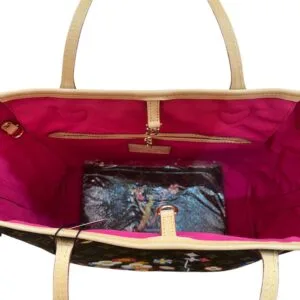 Alternative view of Floral Monogram Neverfull MM Tote Bag | Urban Valore