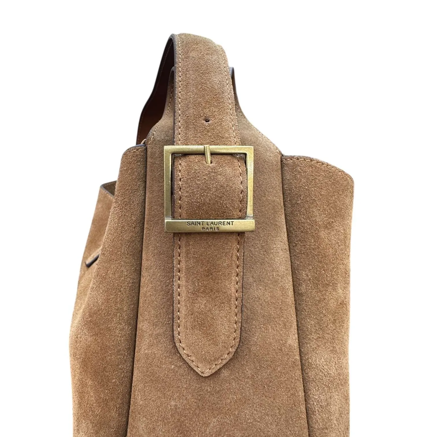 Le 5 A 7 Brown Suede Hobo Bag USA | Urban Valore - Image 6