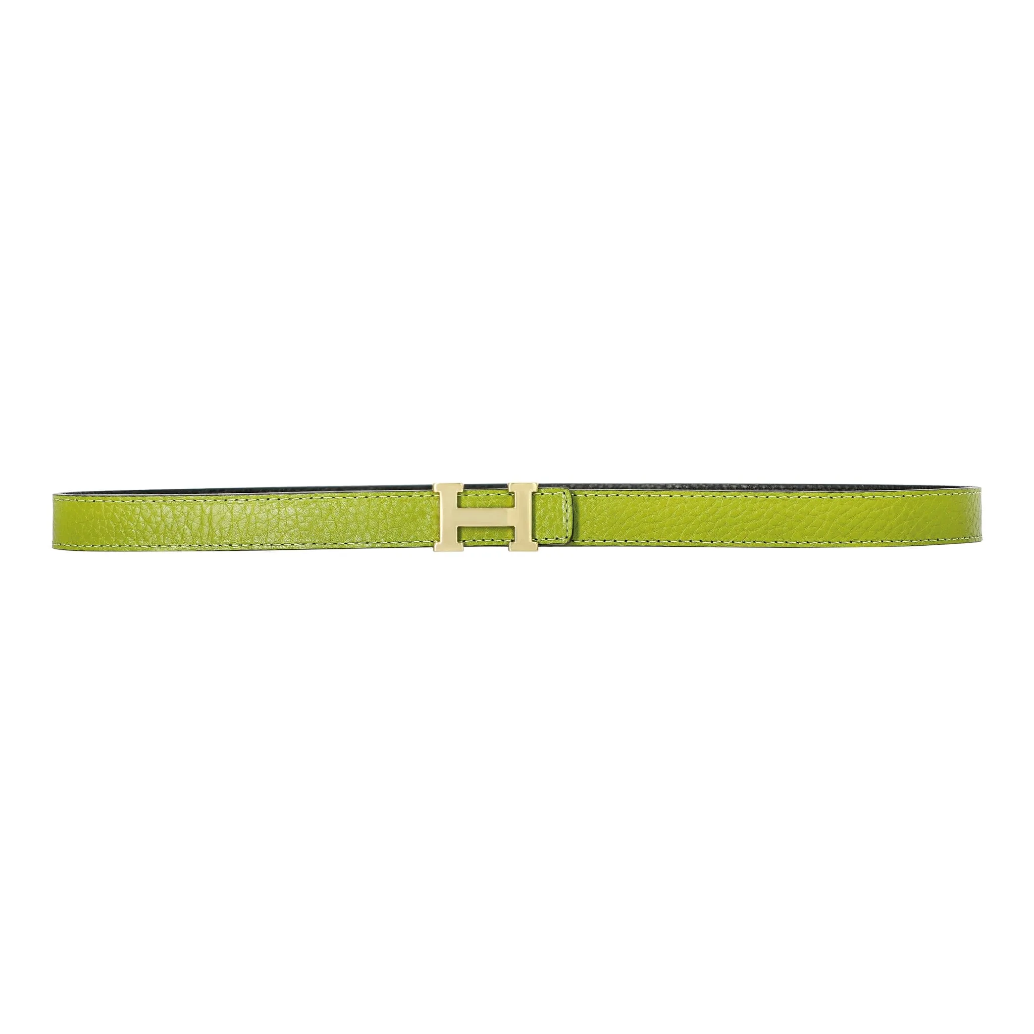 Reversible Buckle Amazing Belt Light Green&Black - Image 2