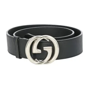 Alternative view of Leather Belt Silver / Chromium Buckle