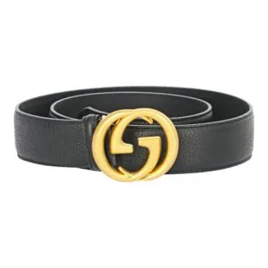 Alternative view of Leather Belt Gold Buckle