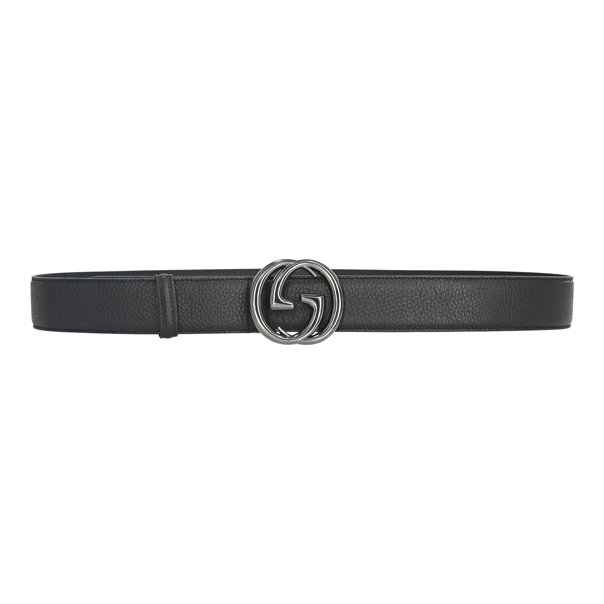 Leather Belt Silver / Chromium Buckle - Image 6