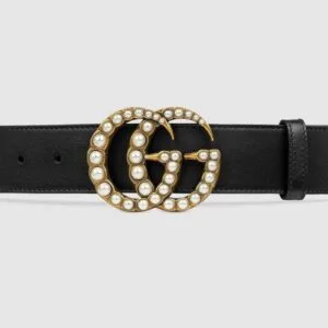 UrbanValore Black Leather Belt