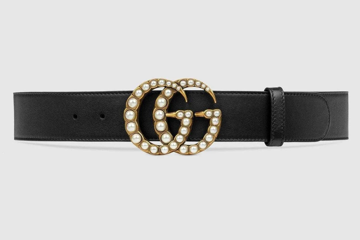 UrbanValore Black Leather Belt