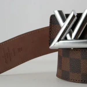 Alternative view of Brown Damier New SiAmazinger Buckle Leather Belt
