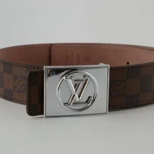 Alternative view of Brown Damier SiAmazinger Buckle Leather Belt