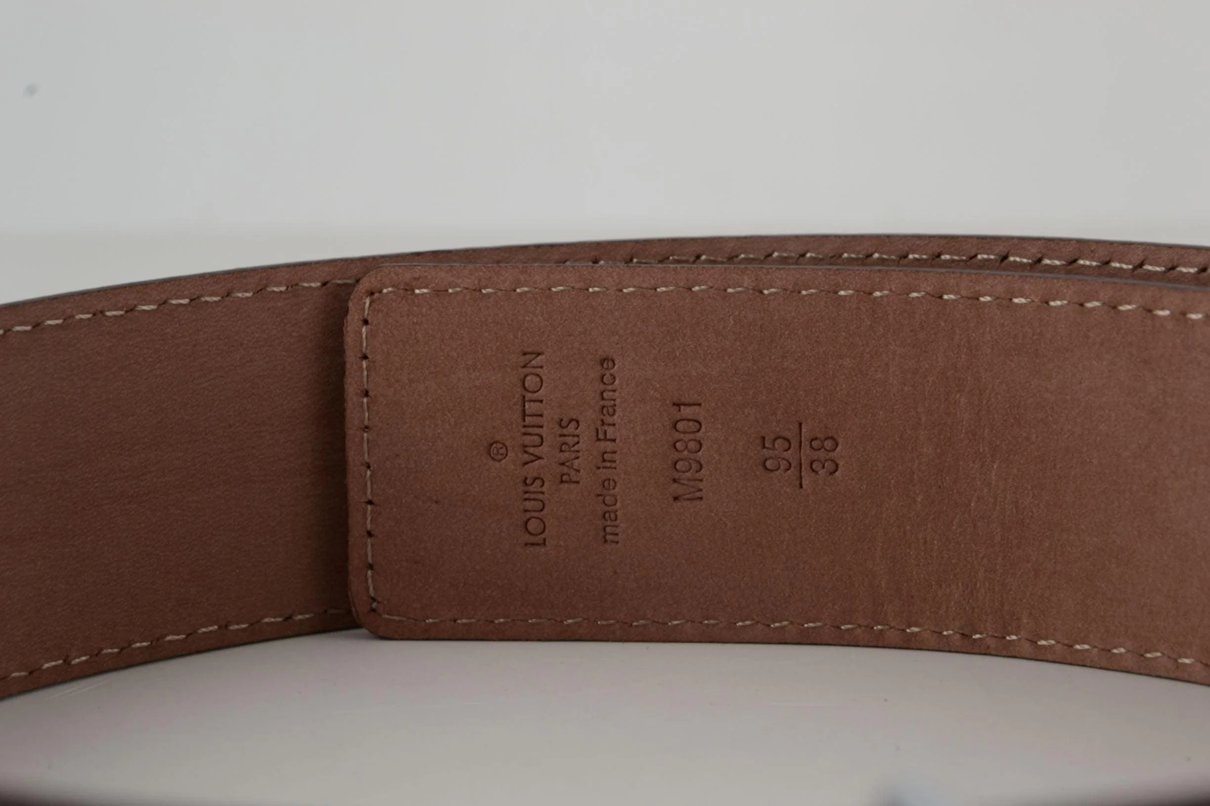 Brown Damier SiAmazinger Buckle Leather Belt - Image 4