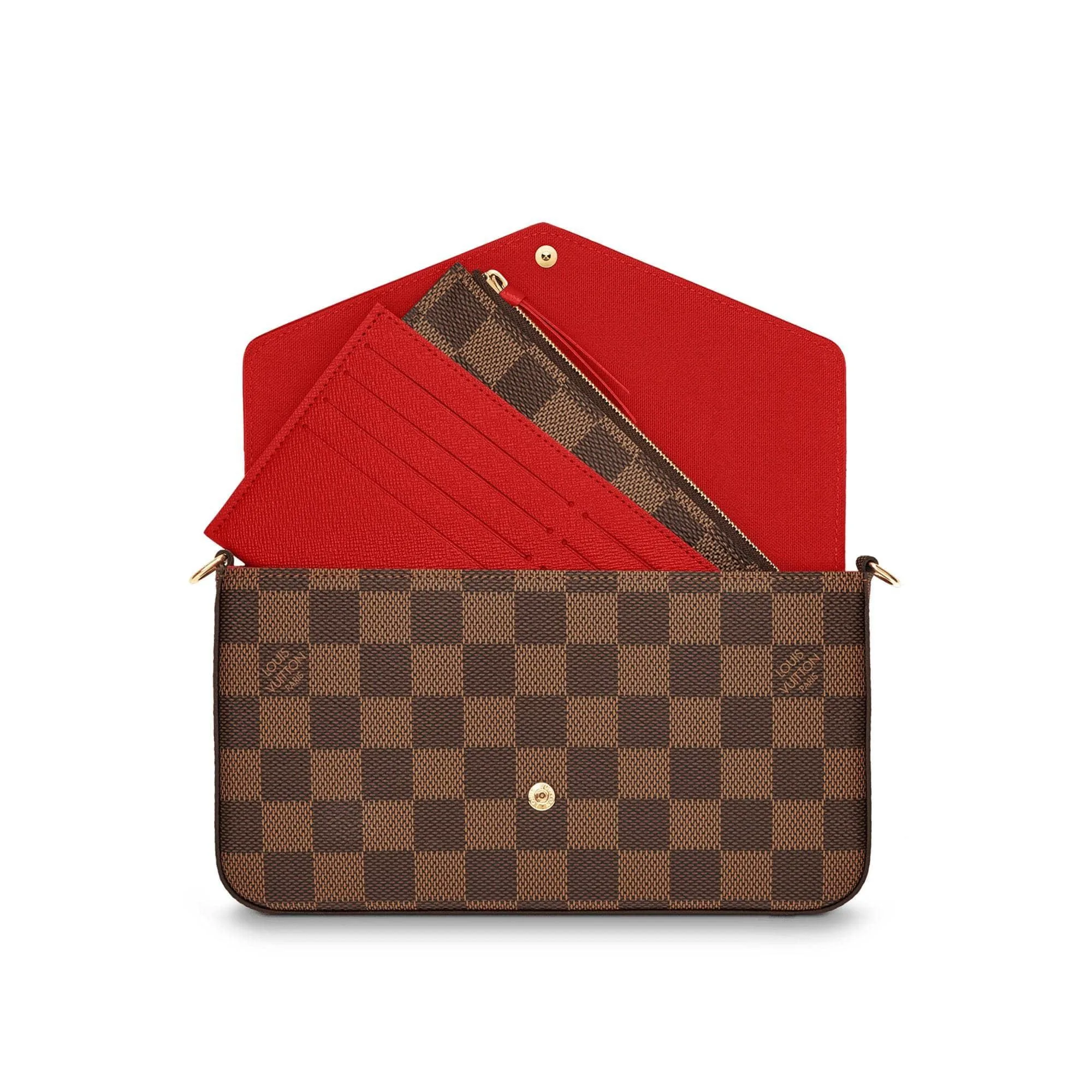 Félicie Pochette Brown Damier - Image 2