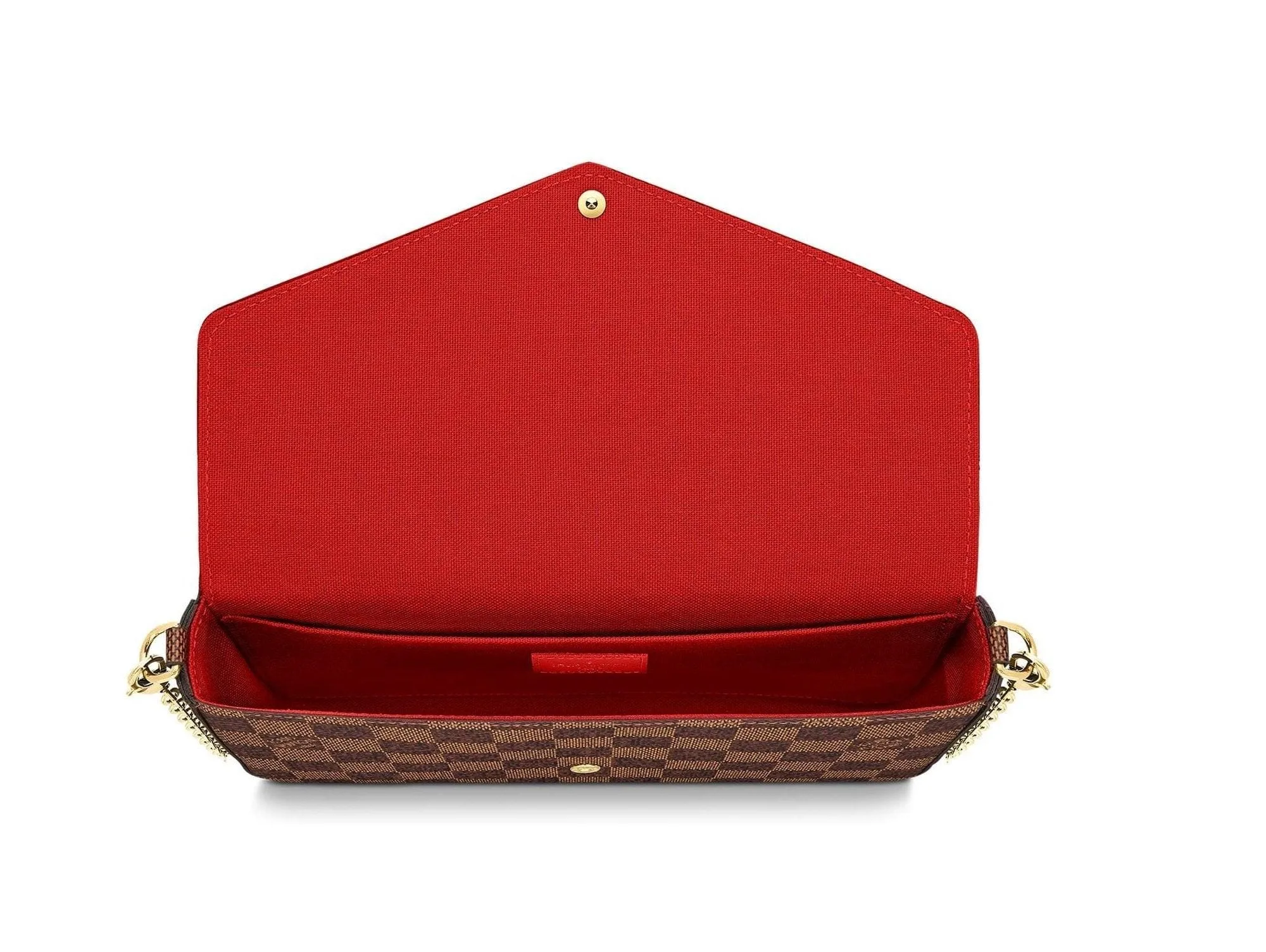 Félicie Pochette Brown Damier - Image 4