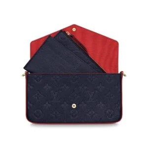 Alternative view of Félicie Pochette Navy Blue Monogram