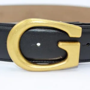 Alternative view of G Bronze Buckle Leather Belt