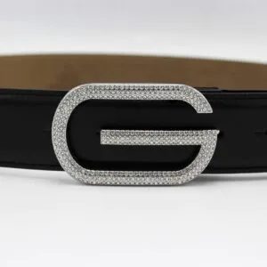 Alternative view of Amazing Diamond SiAmazinger Buckle Leather Belt