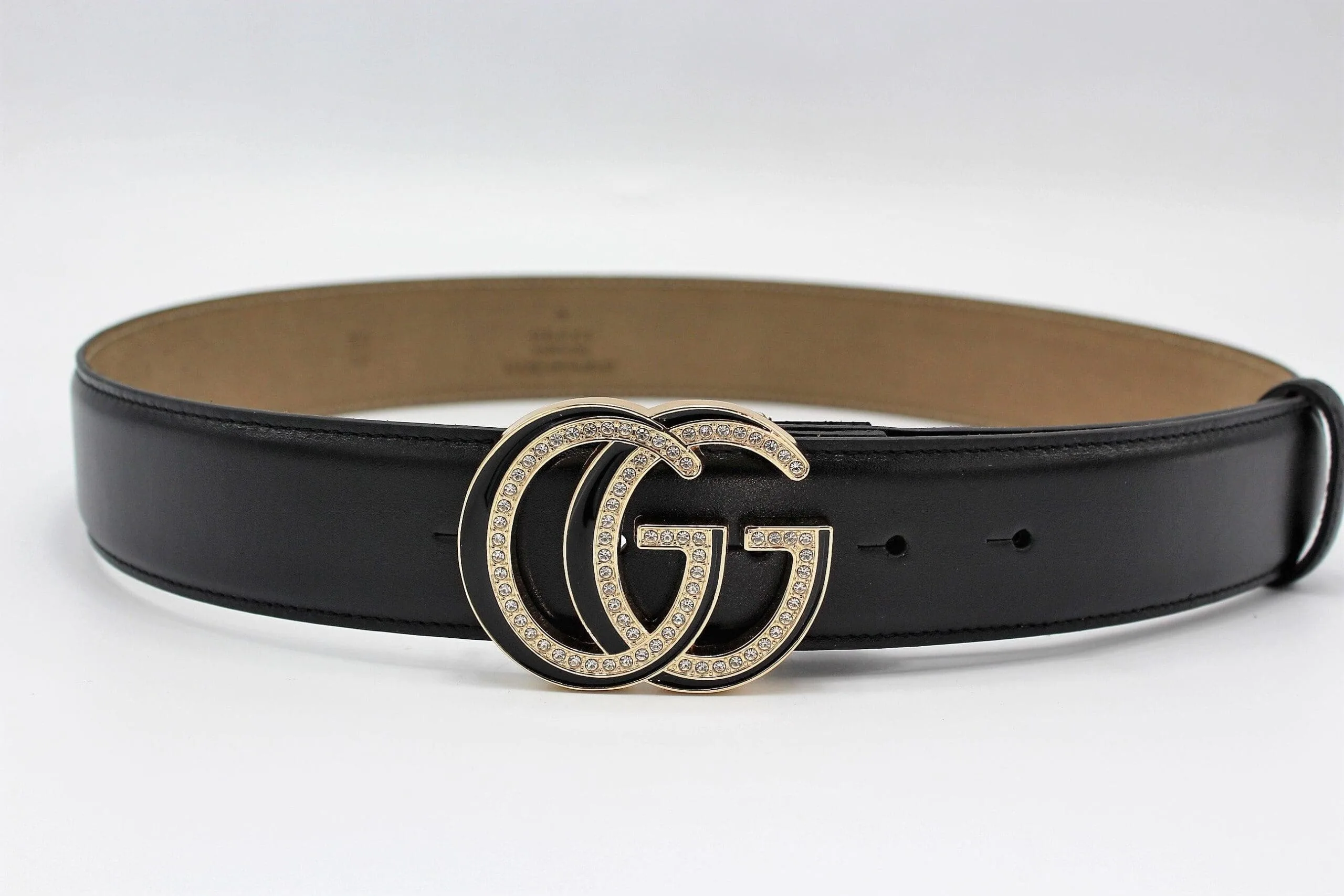 GG Diamond Buckle Leather Belt - Image 4