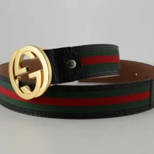GG Red & Green Stripe Belt