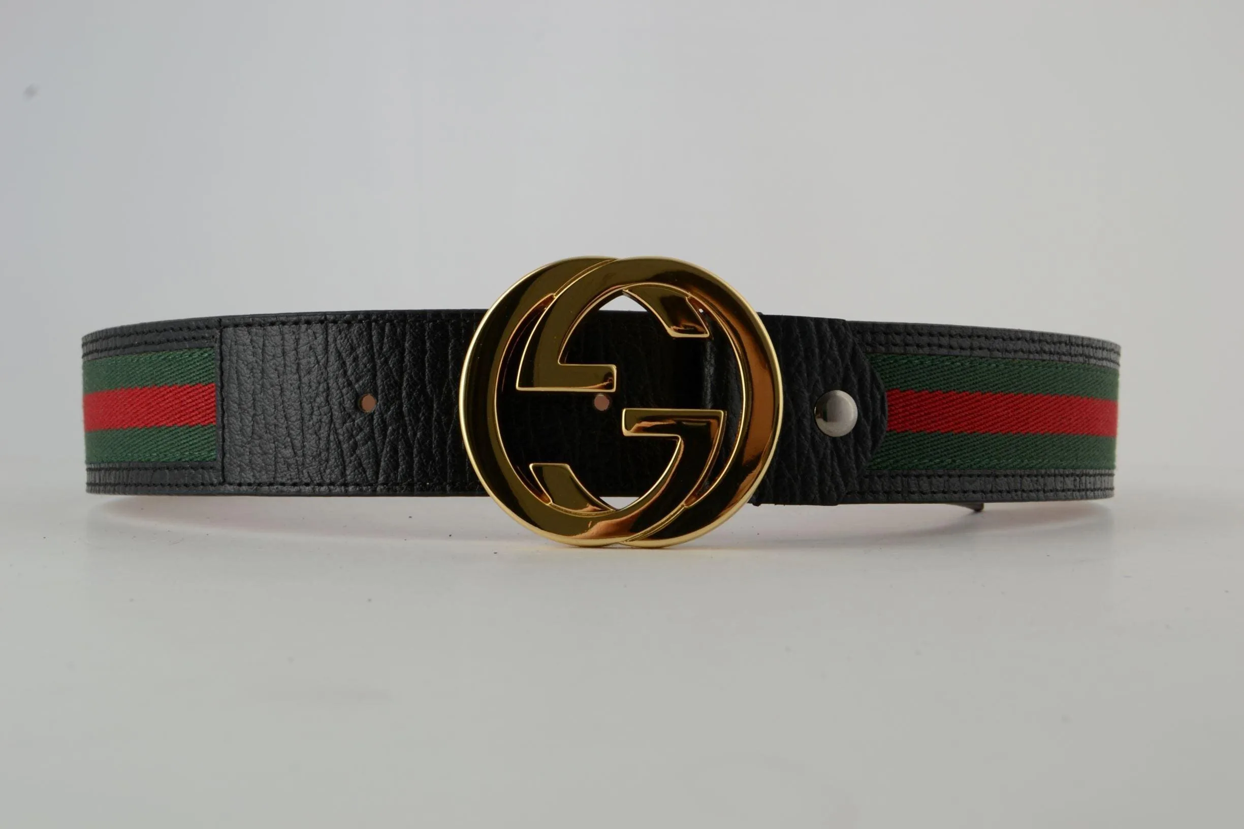 GG Red & Green Stripe Gold Buckle - Image 3
