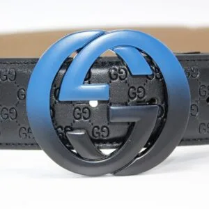 Alternative view of Amazing Signature leather with Black&Blue Buckle