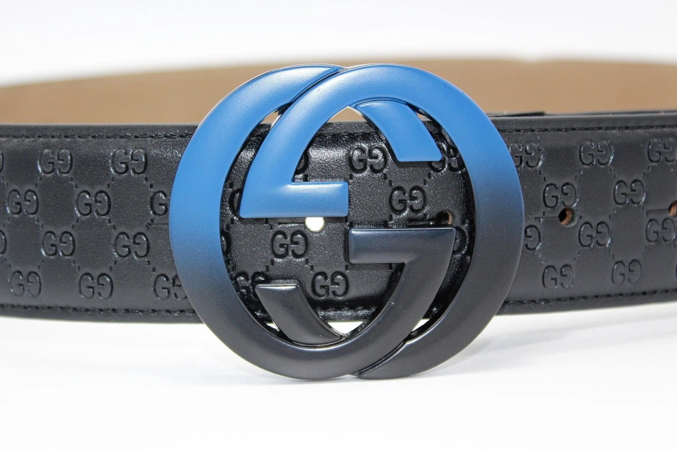 Amazing Signature leather with Black&Blue Buckle - Image 2