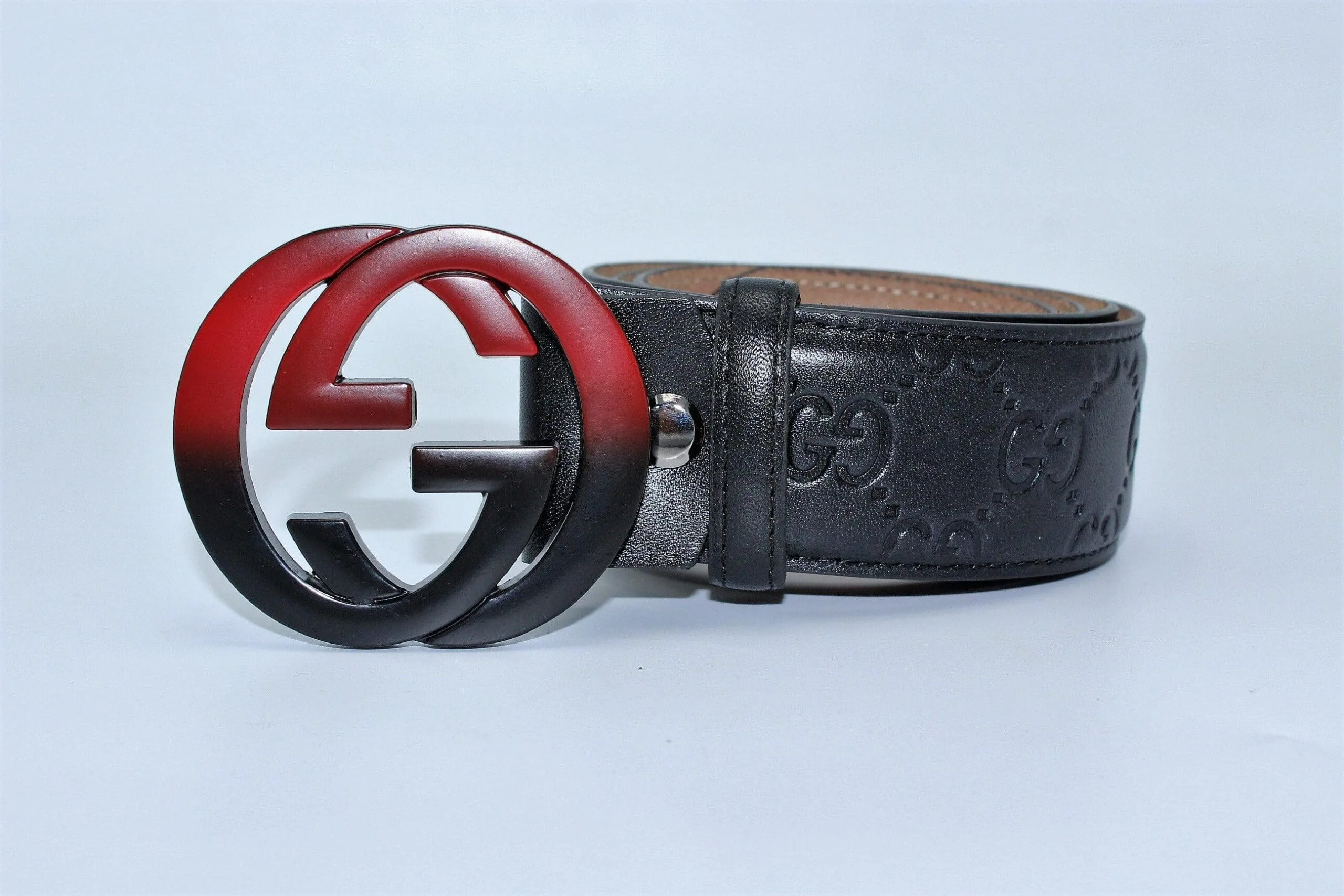 Amazing Signature leather with Black&Red Buckle - Image 3