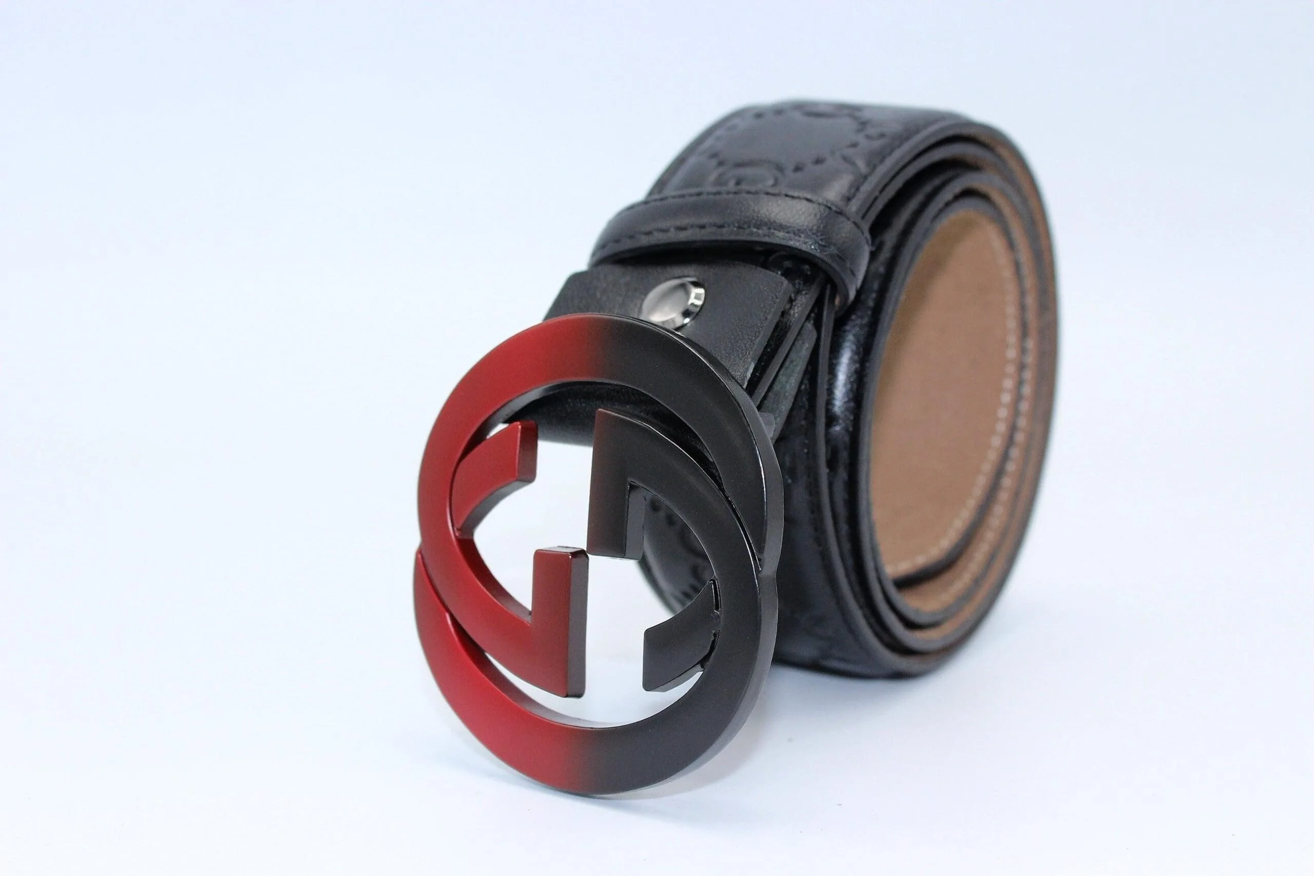 Amazing Signature leather with Black&Red Buckle - Image 4