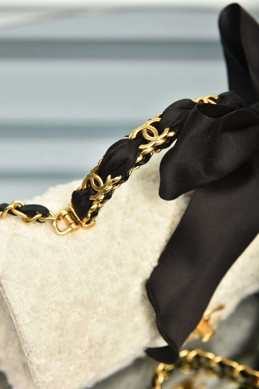 Mini Bag with Handle and Flap White - Image 6