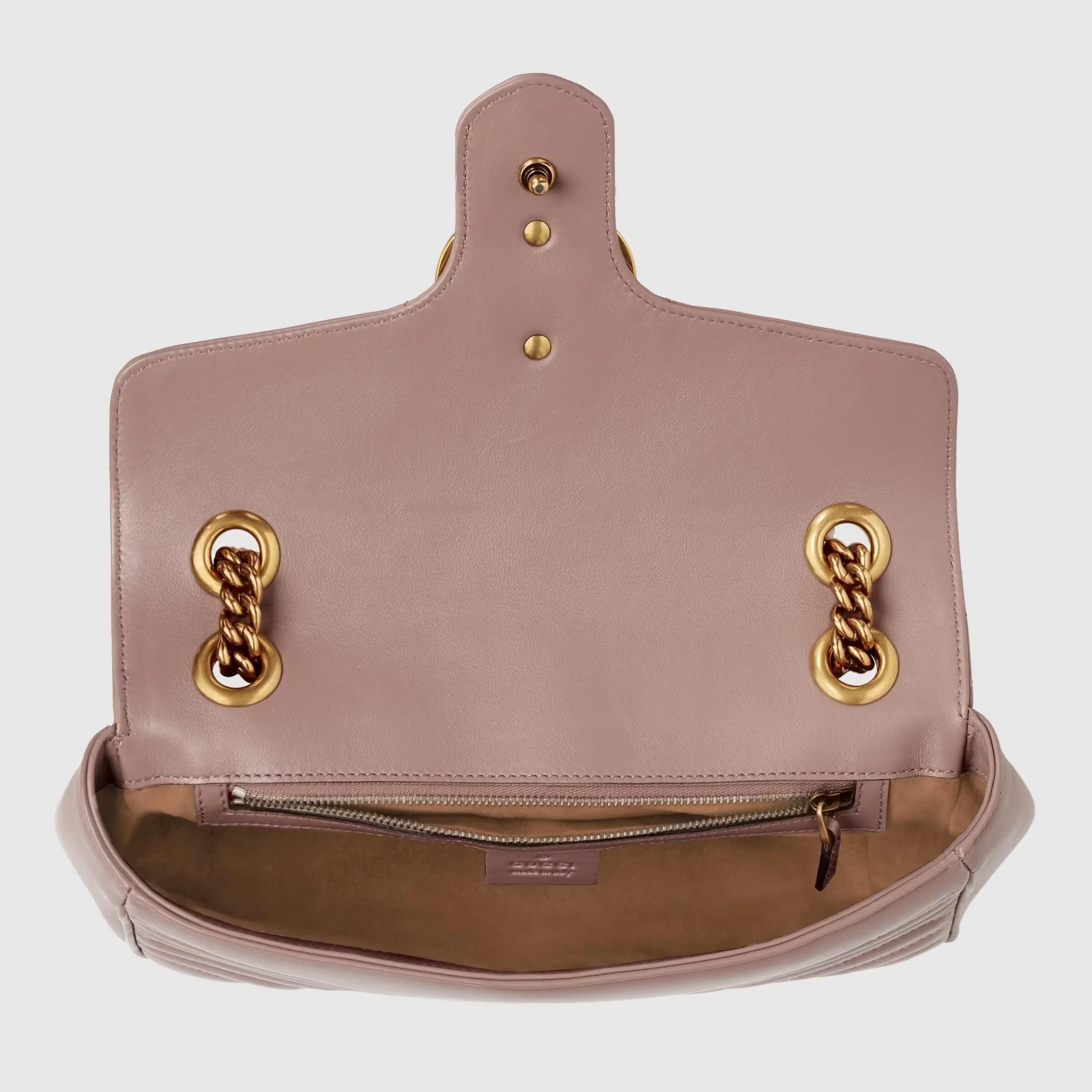 Marmont Small Matelassé Shoulder Bag Dusty Pink - Image 6