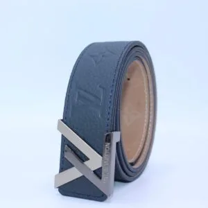 Alternative view of New Buckle Dark Blue Leather Belt