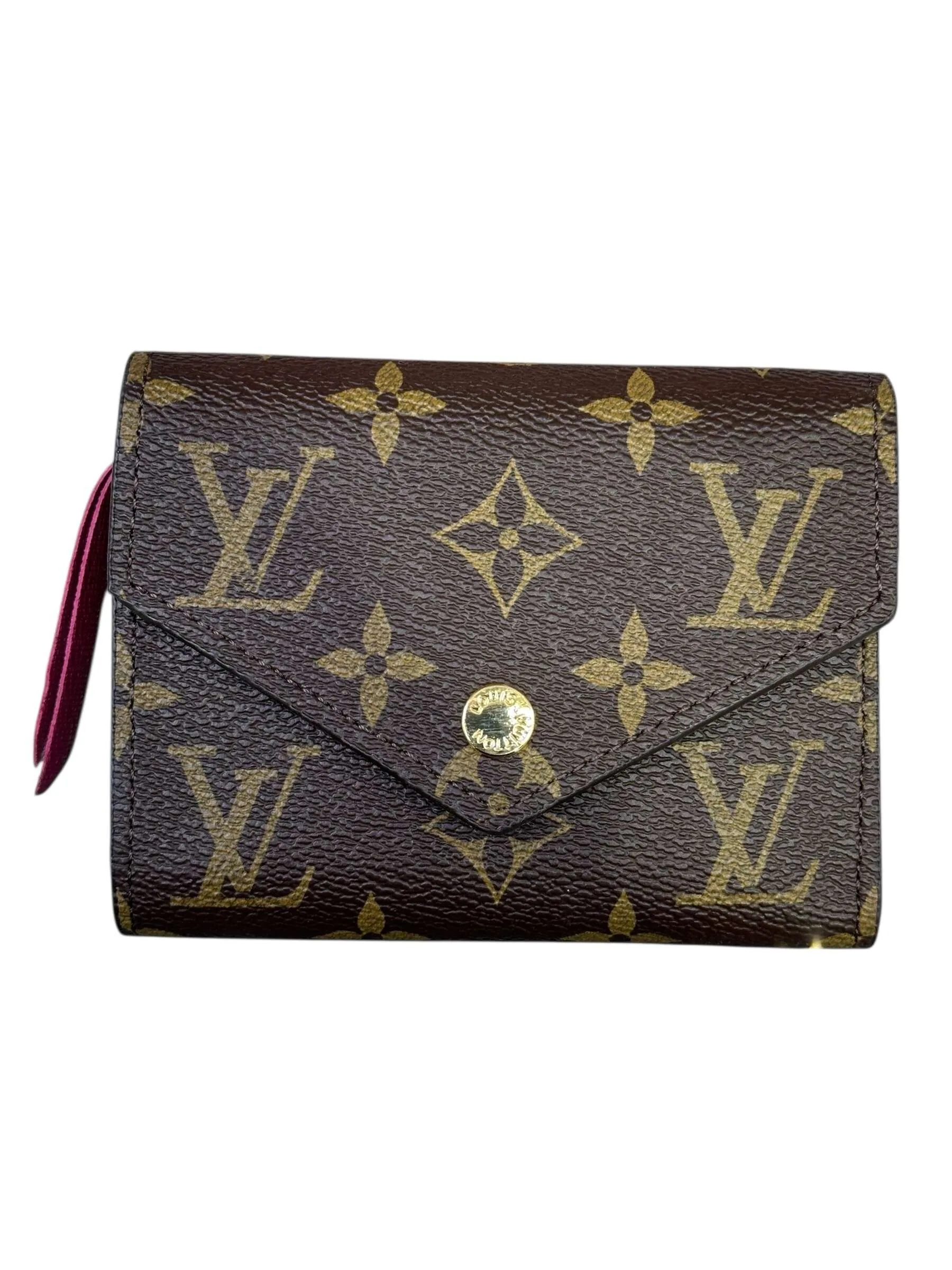 Victorine Wallet Burgundy Monogram Canvas - Image 2