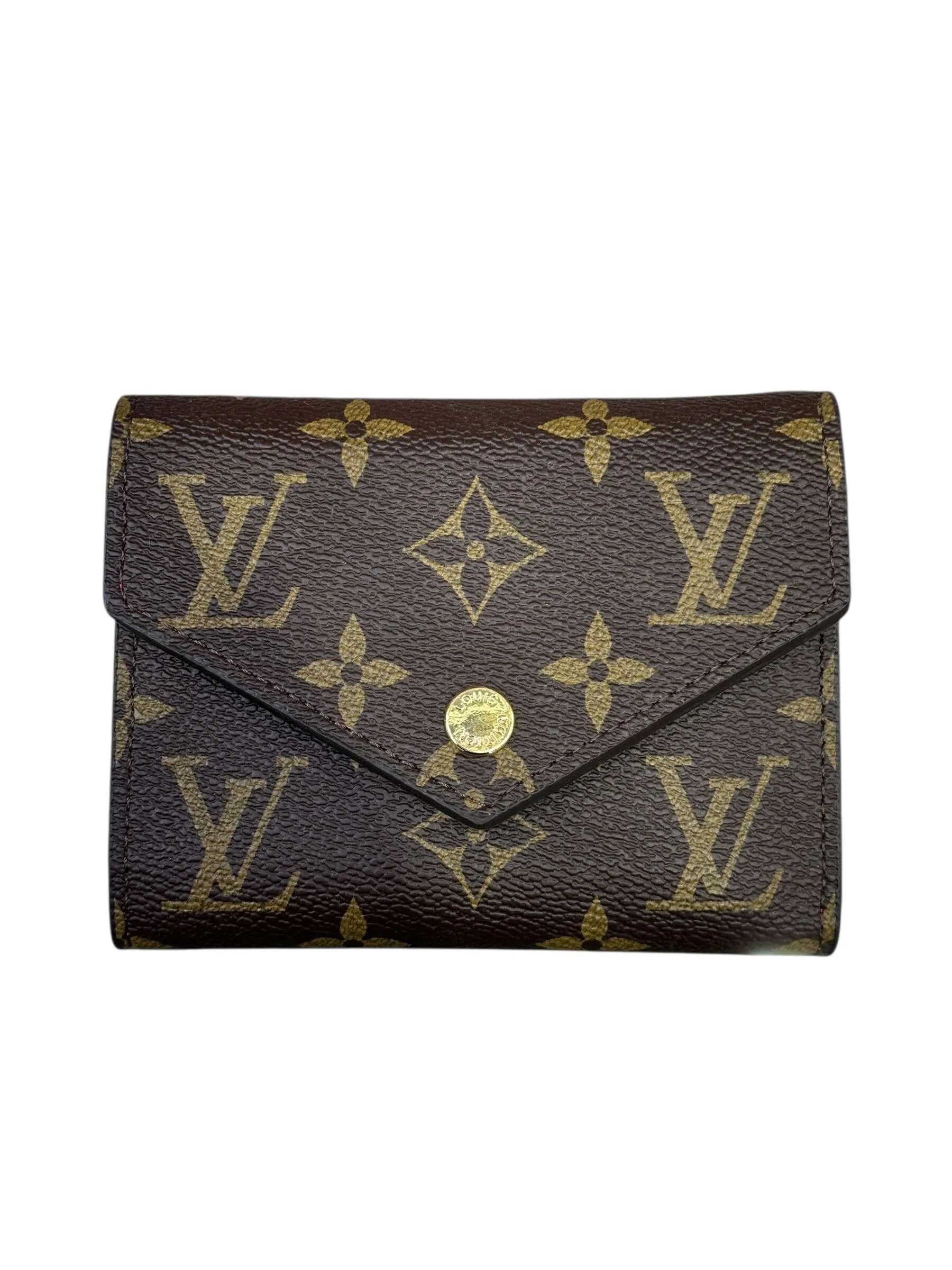 Victorine Wallet Red Monogram Canvas - Image 2