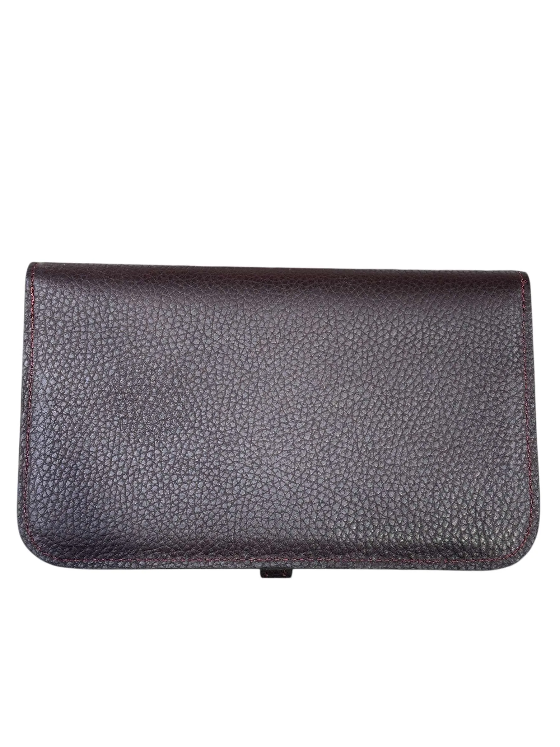 Amazing Burgundy Clemence Leather Dogon Travel Wallet - Image 3