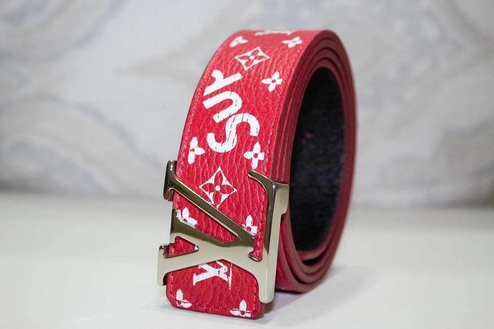 UrbanValore Red Monogram Leather