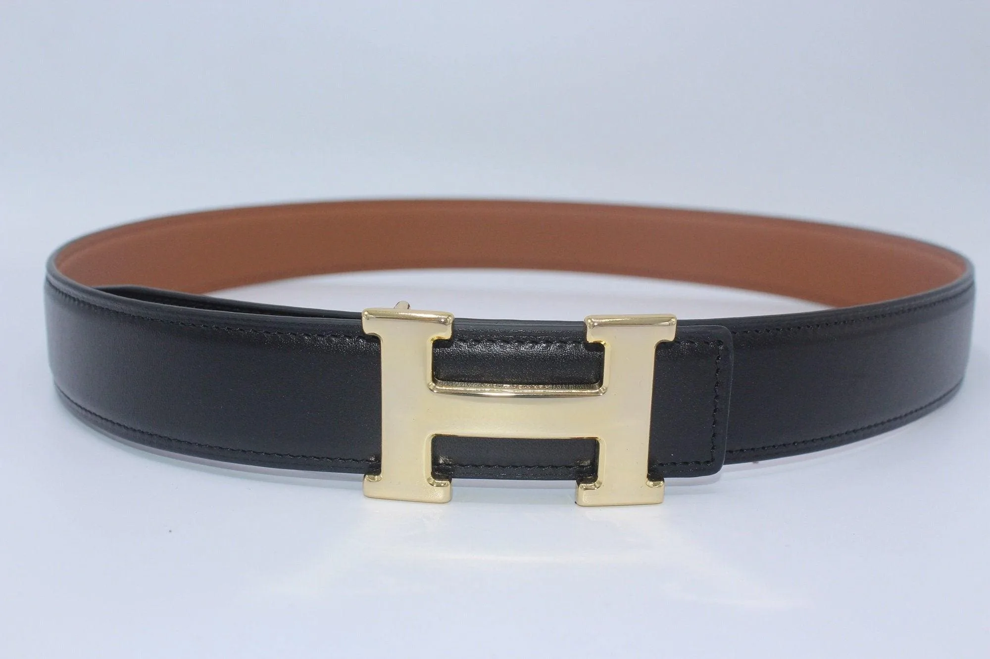 Reversible Buckle Belt Brown&Black - Image 2