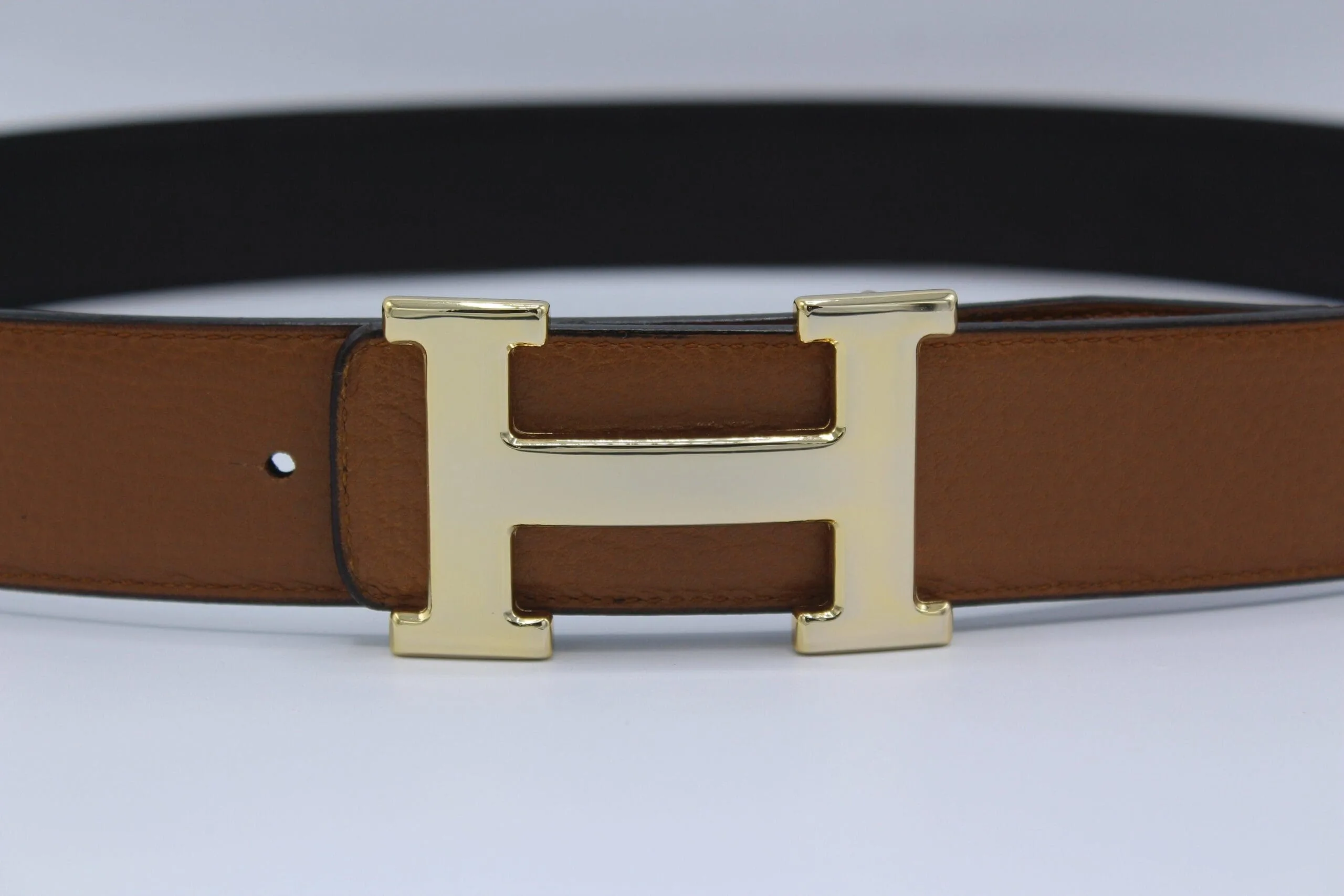 Reversible Buckle Belt Brown&Black - Image 3