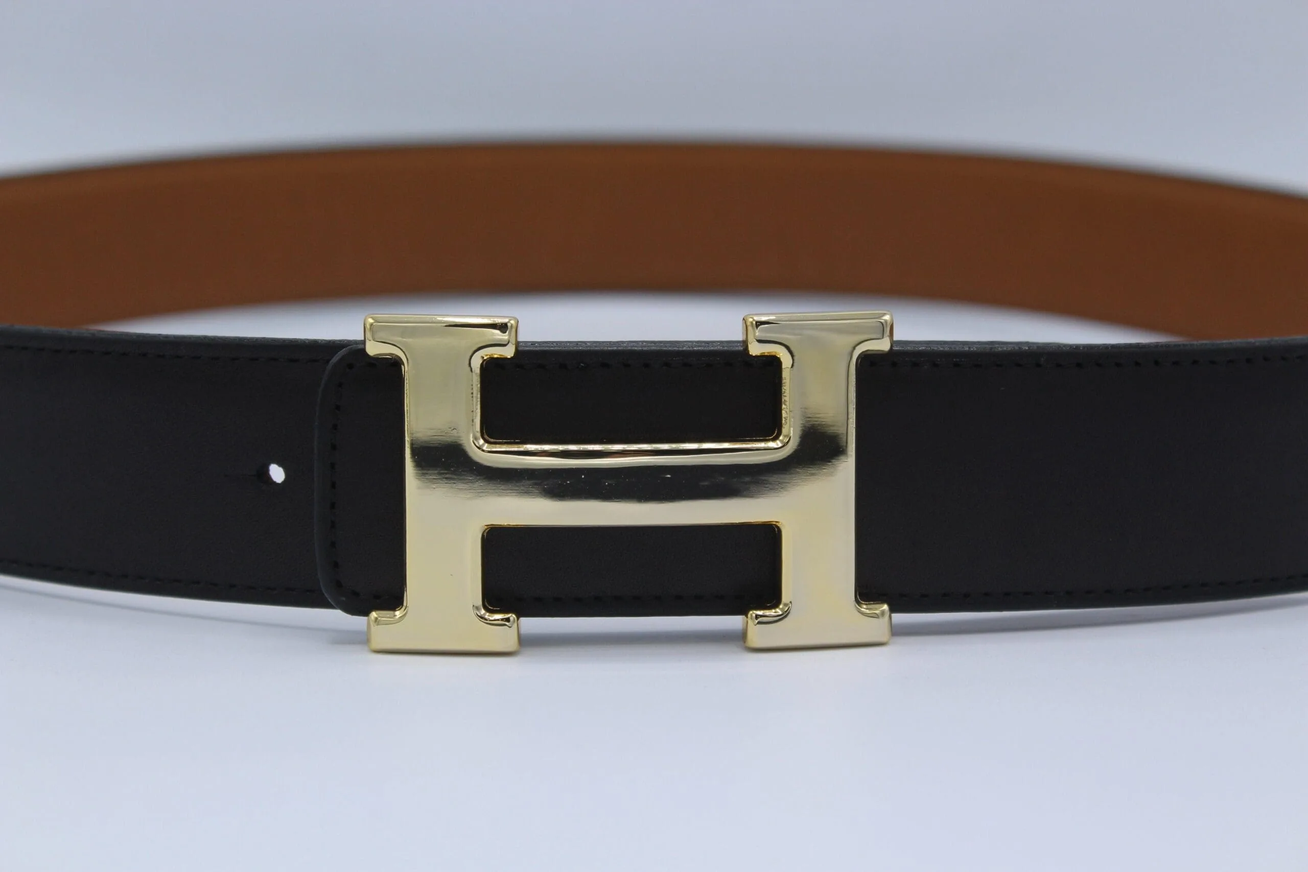Reversible Buckle Belt Brown&Black - Image 4