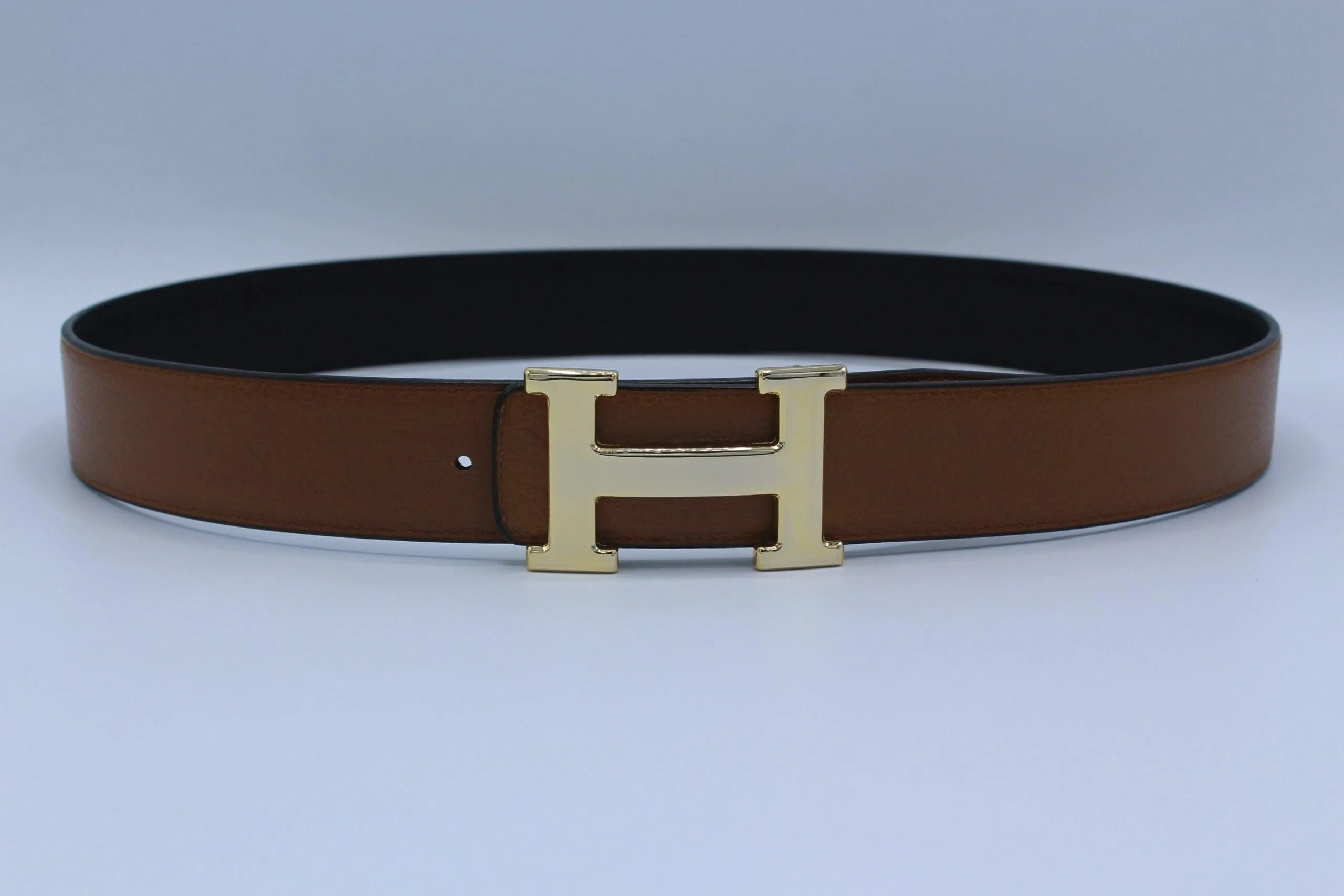 Reversible Buckle Belt Brown&Black - Image 5