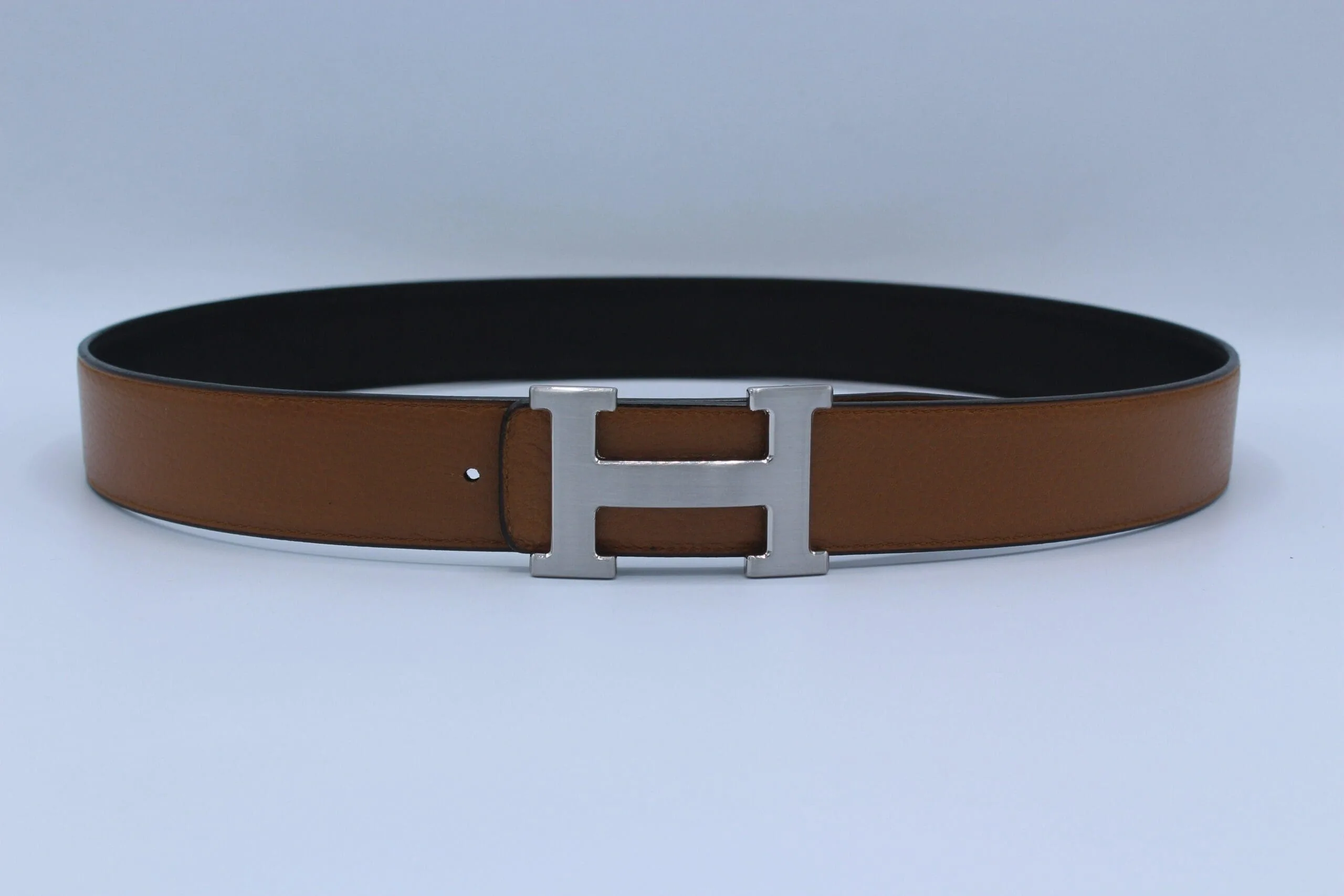 Reversible Buckle Belt Brown&Black - Image 7