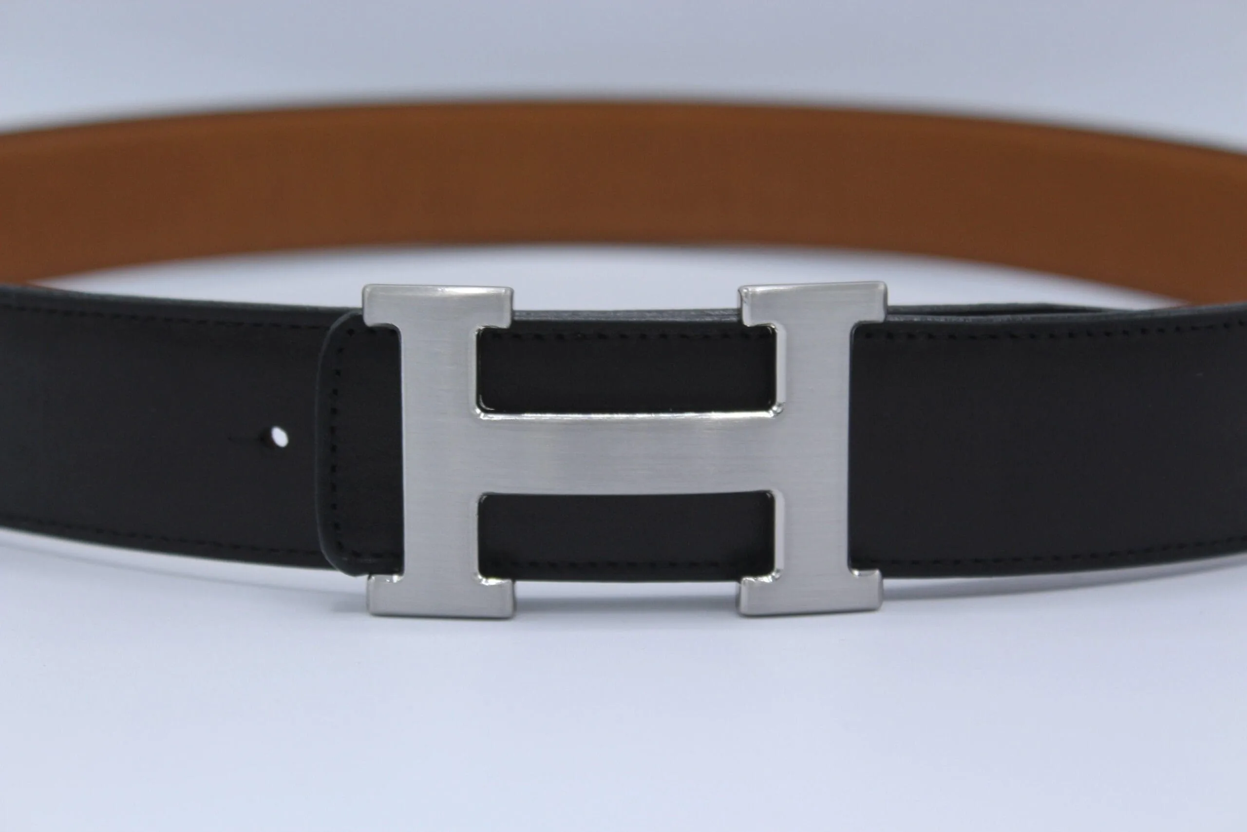 Reversible Buckle Belt Brown&Black - Image 8