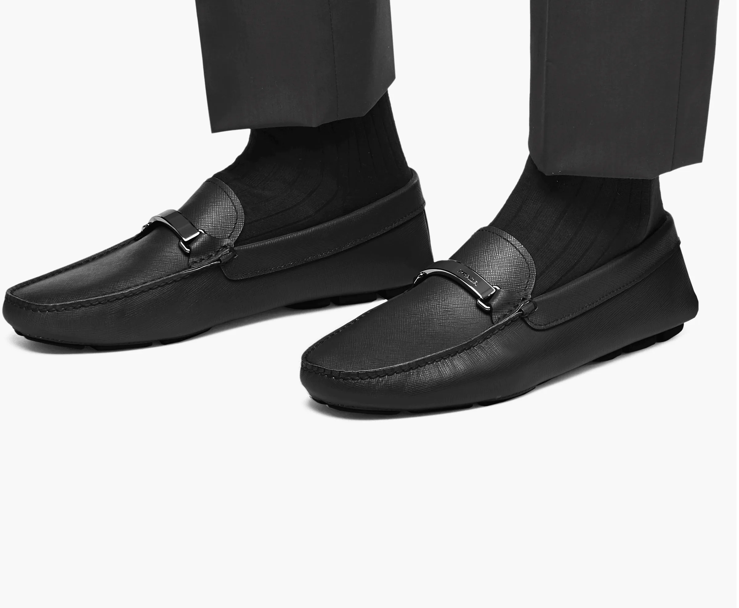 Saffiano Leather Loafers - Image 5