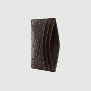 Alternative view of Signature Web Card Case Brown