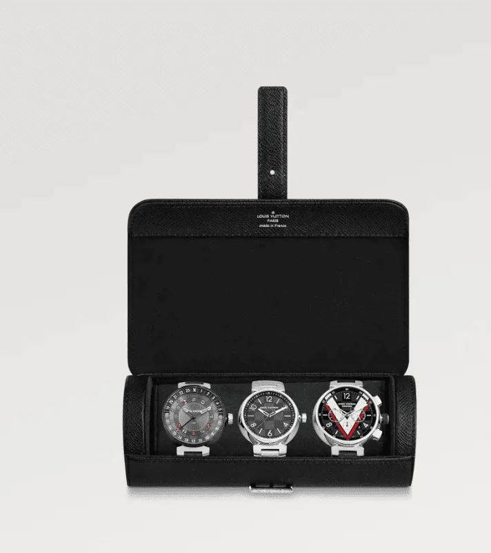 Watch Case Black Epi Leather - Image 2