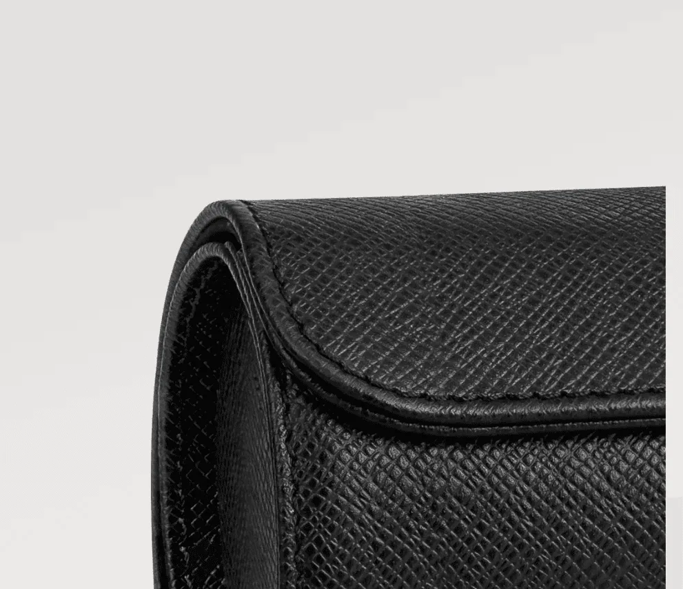 Watch Case Black Epi Leather - Image 4