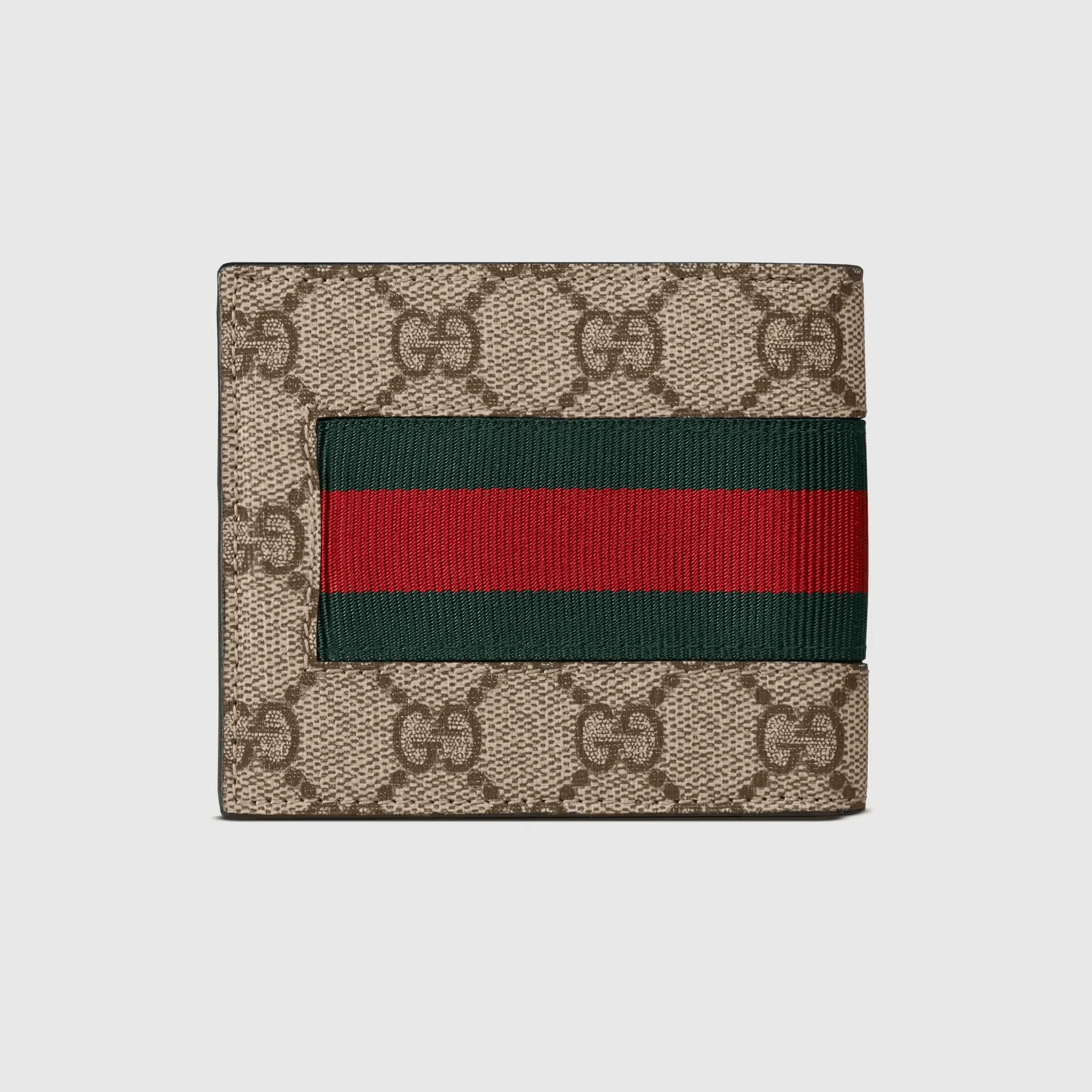 Web GG Beige Supreme &Green/Red Stripe wallet - Image 3