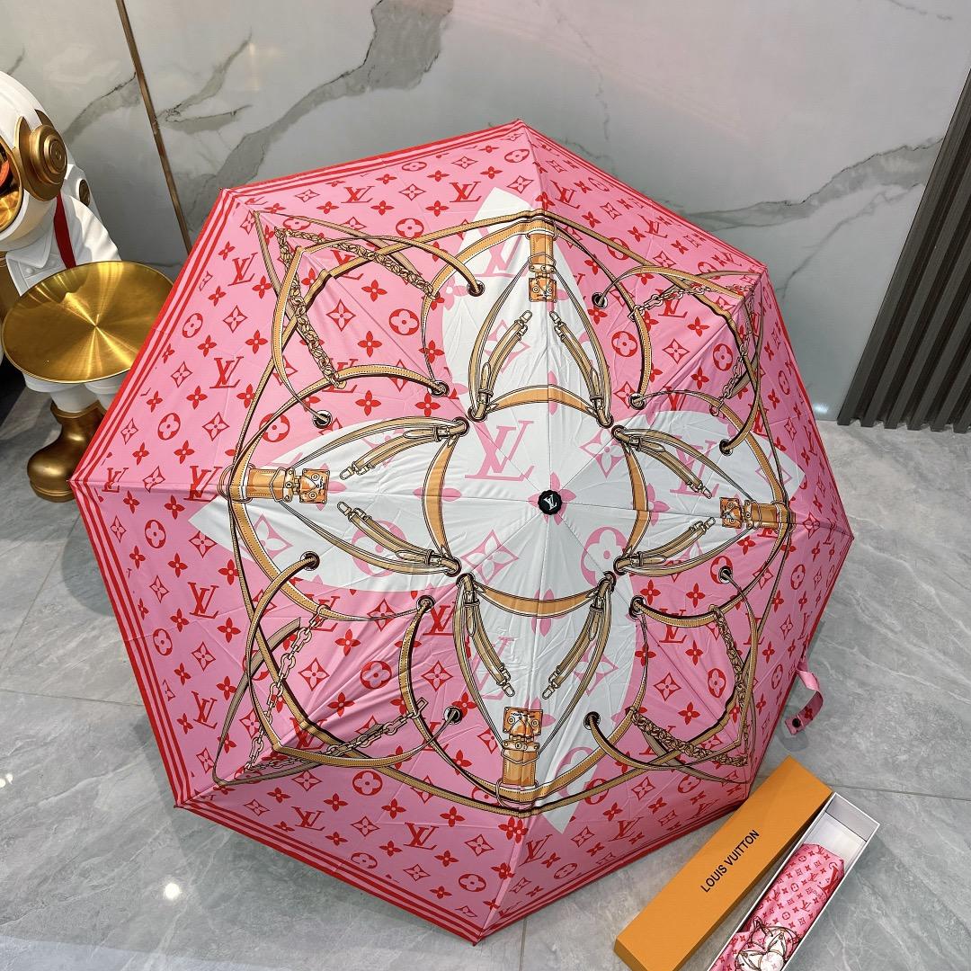 Fendi Logo Compact Umbrella White - Image 2