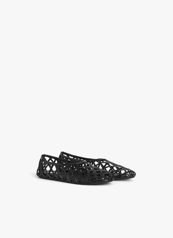 Alaia Case Ballet Flats In Black Patent - AA3A045CK212 - 999 - Image 2