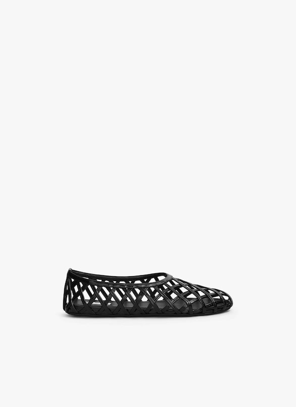 Alaia Case Ballet Flats In Black Patent - AA3A045CK212 - 999 - Image 5
