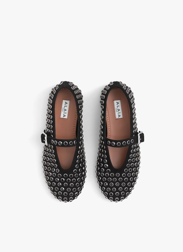 Alaia Stass Ballet Flats Black - AA3A029CK234 - 999 - Image 3