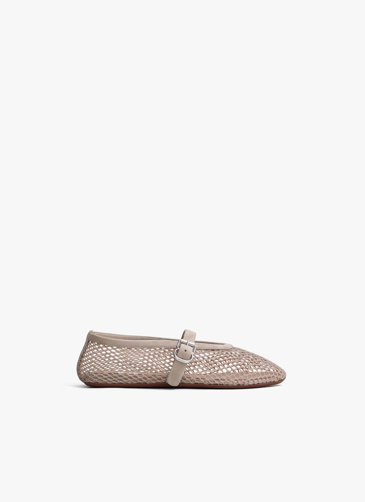 Alaia Ballet Flats In Fishnet Grege - AA3A029TK061 - 824 - Image 2
