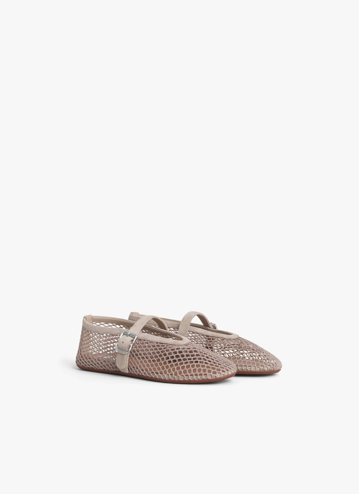 Alaia Ballet Flats In Fishnet Grege - AA3A029TK061 - 824 - Image 3