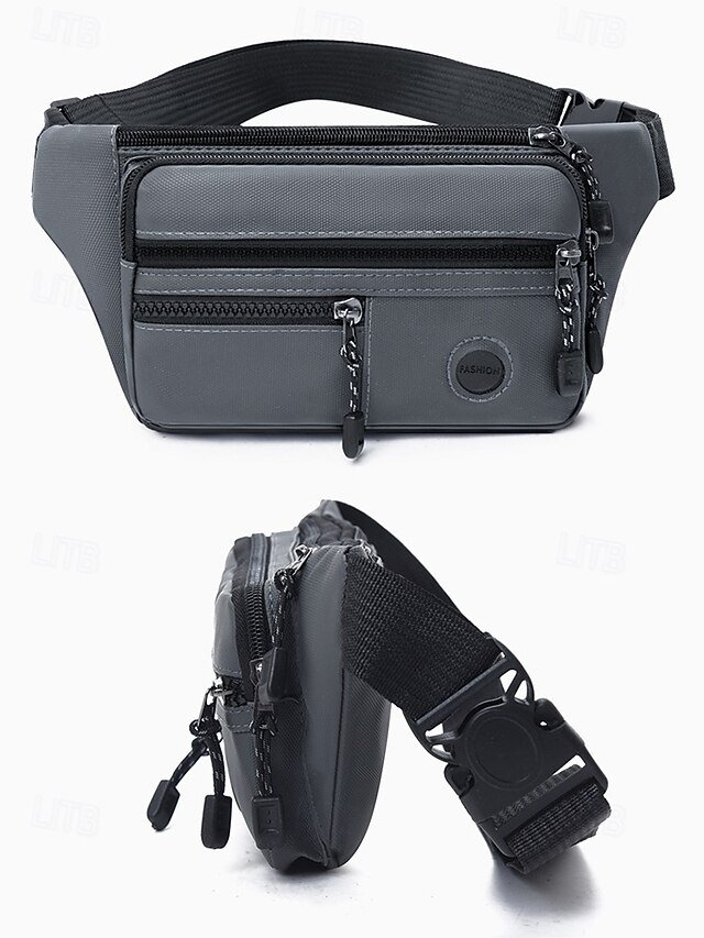 Men’s Water-Repellent Nylon Waist Bag (Pack of 30) - Image 4