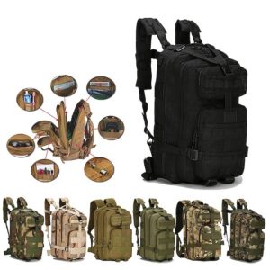 30L Military Tactical Backpack with Multiple Compartments (Pack of 3)